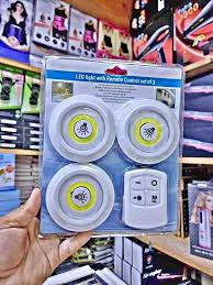 Led Light With Remote Control Set Of 3