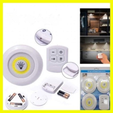 Led Light With Remote Control Set Of 3