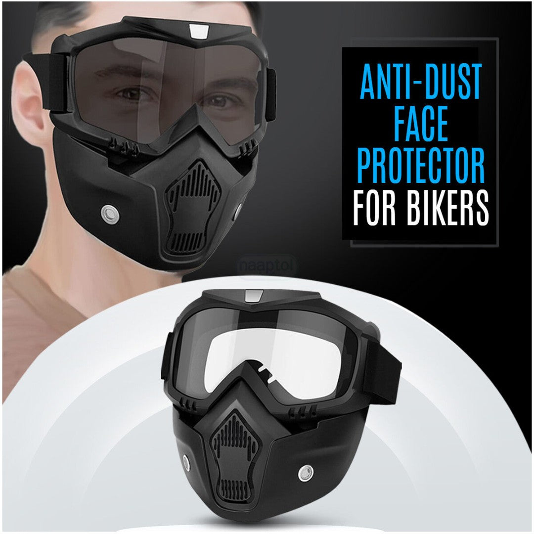 Motorcycle Face Mask Open Face Half