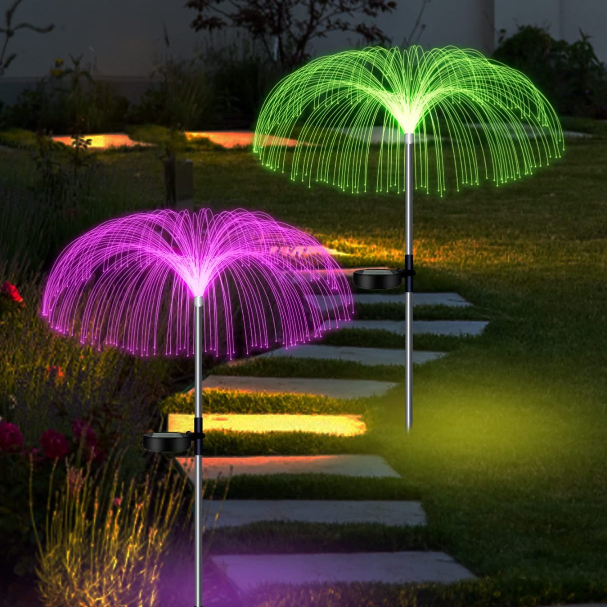 Jellyfish Solar Garden Light single layer