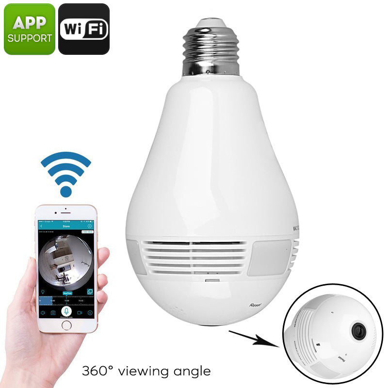 Wifi Spy Camera Bulb 360