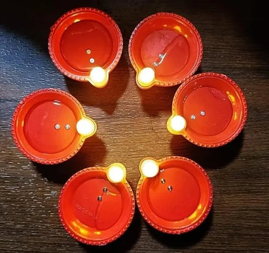 Water Sensor LED Light Diya, Flameless & Smokeless Warm