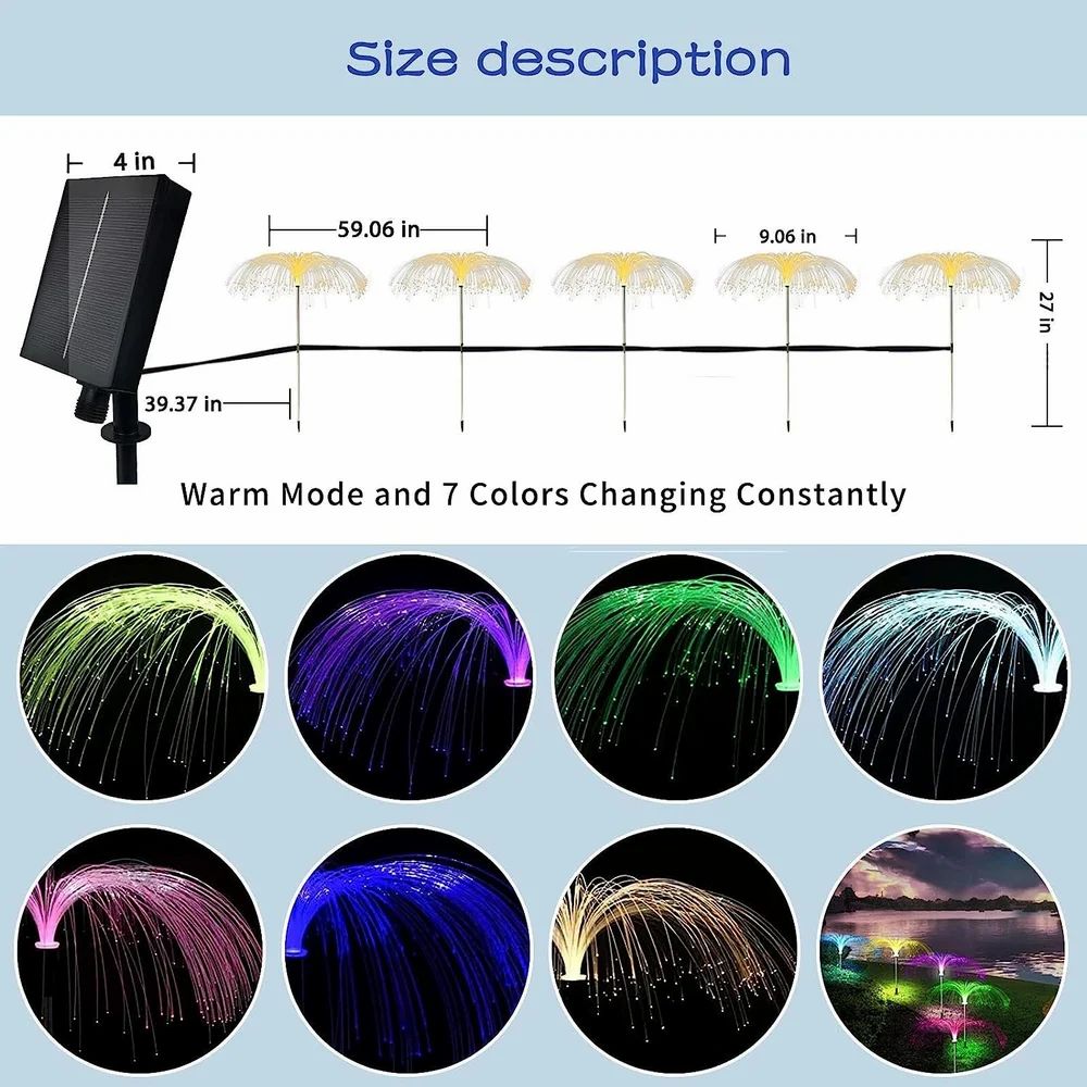 Jellyfish Solar Garden Light single layer