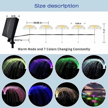 Jellyfish Solar Garden Light single layer