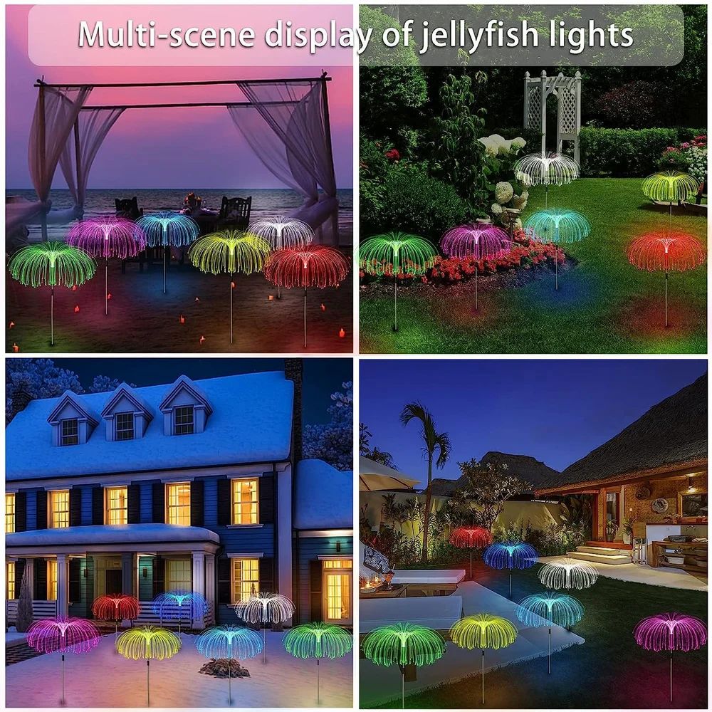 Jellyfish Solar Garden Light single layer
