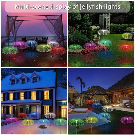 Jellyfish Solar Garden Light single layer