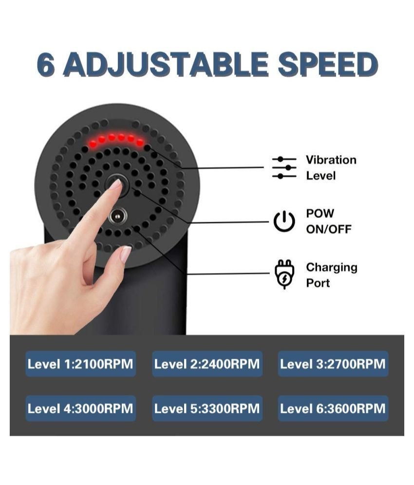 Facial Massage Gun Portable Vibration Machine & 6 Adjustable
